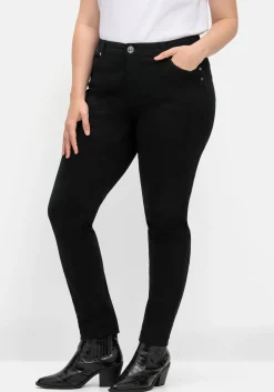 Extraschmale Twillhose in Curvy-Schnitt SUSANNE