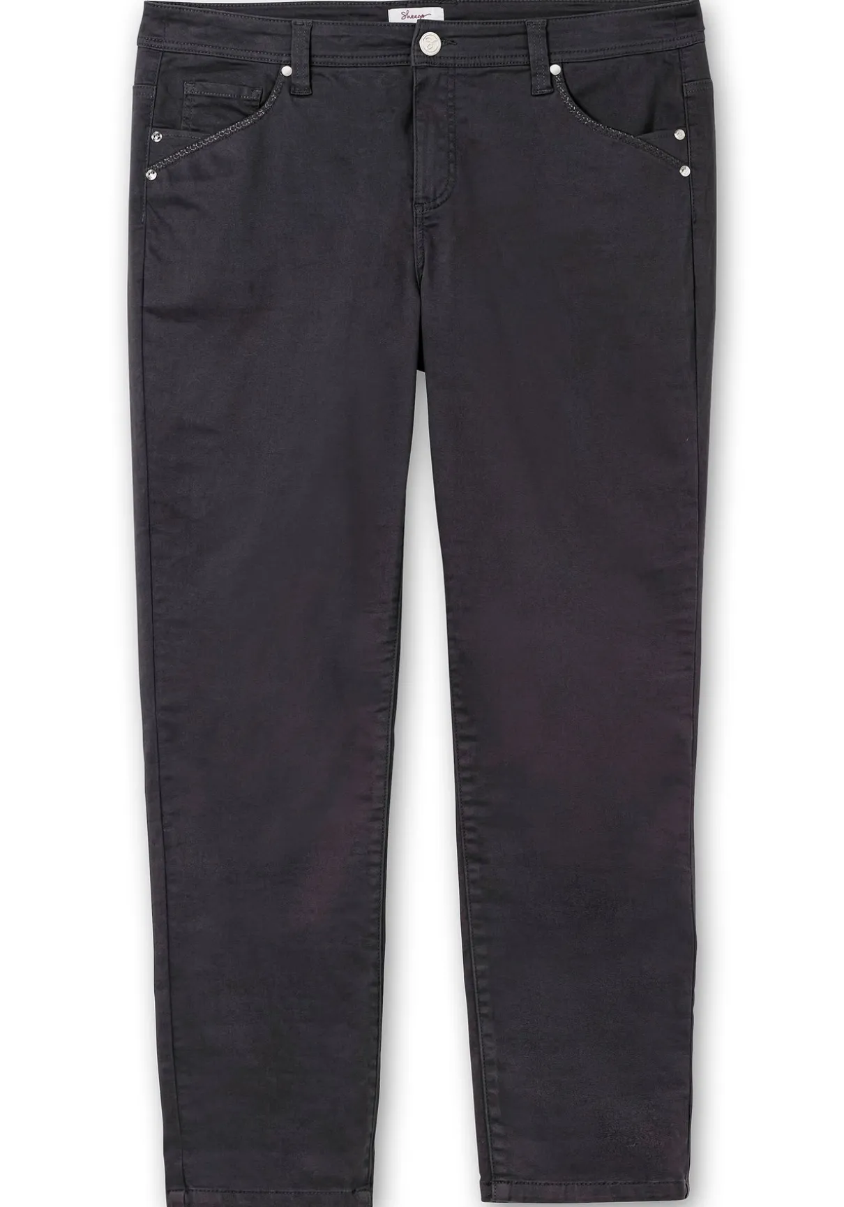 Extraschmale Twillhose in Curvy-Schnitt SUSANNE