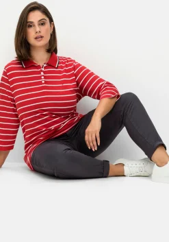 Extraschmale Twillhose in Curvy-Schnitt SUSANNE