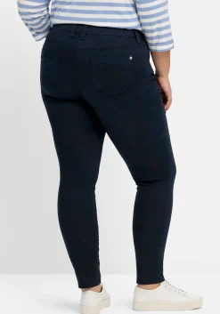 Extraschmale Twillhose in Curvy-Schnitt SUSANNE