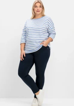 Extraschmale Twillhose in Curvy-Schnitt SUSANNE