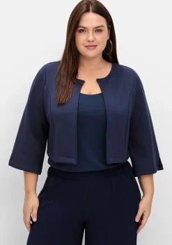 Feinstrick-Bolero in offener, kurzer Form