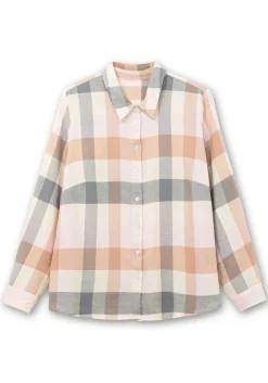 Flanellbluse im Karomuster