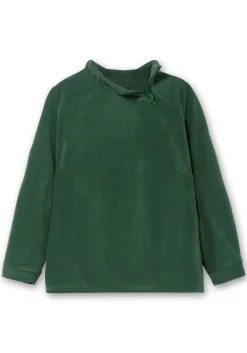 Fleeceshirt mit Reißverschluss am Stehkragen