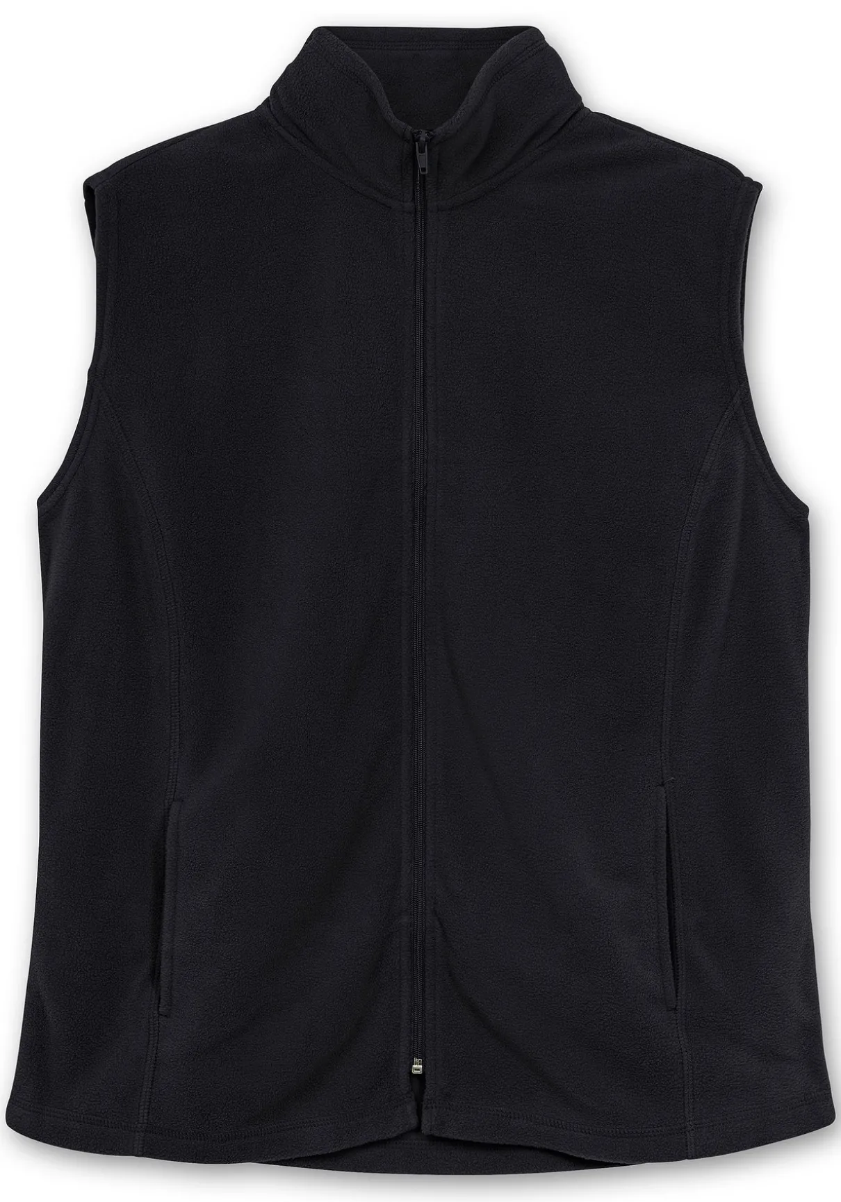 Fleeceweste mit Stehkragen und Anti-Pilling-Effekt
