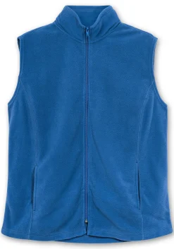 Fleeceweste mit Stehkragen und Anti-Pilling-Effekt