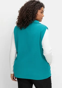 Fleeceweste mit Stehkragen und Anti-Pilling-Effekt