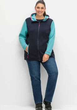 Funktionsjacke aus Fleece, in Kontrast-Optik