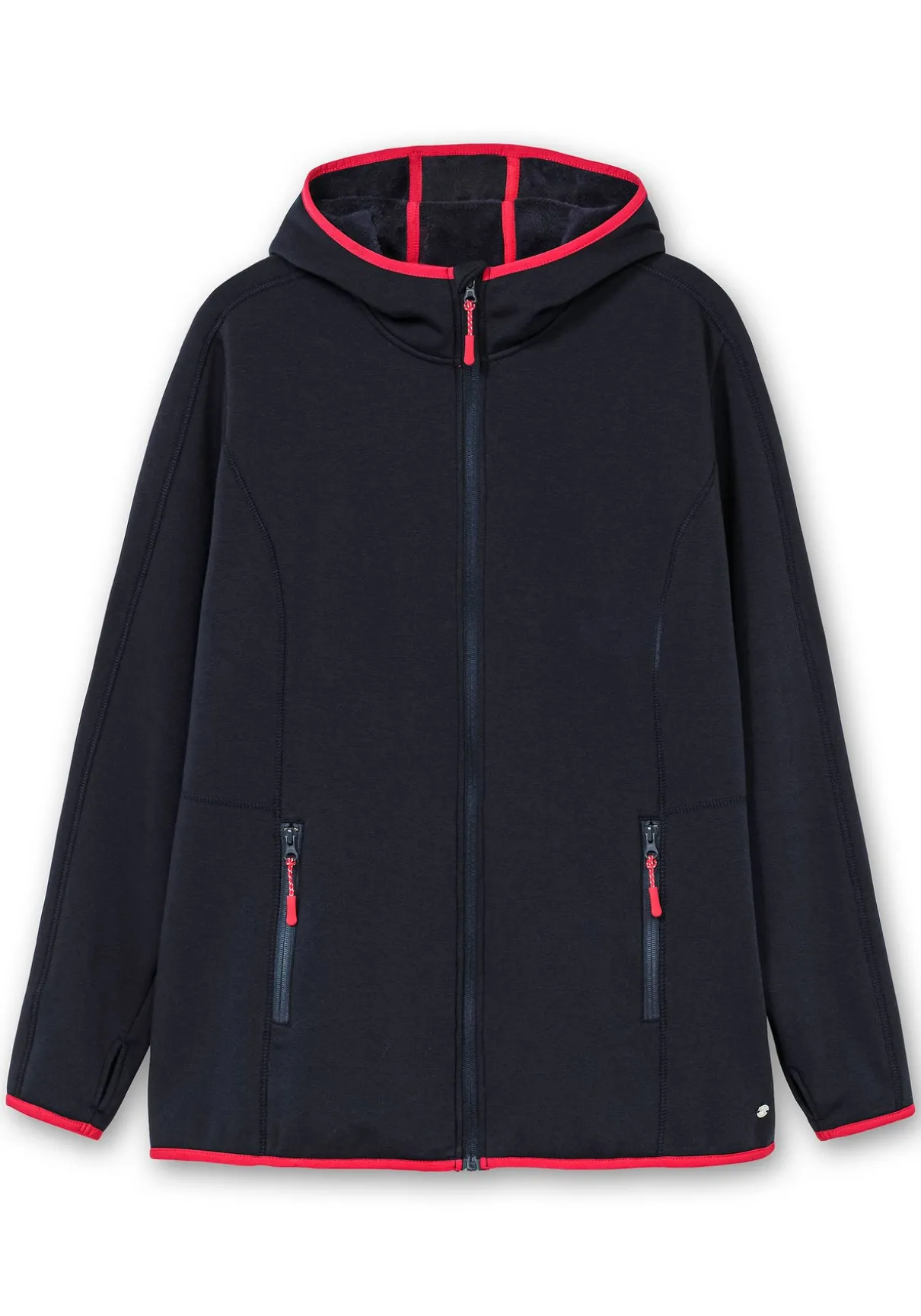 Funktionsjacke aus Fleece, mit Kapuze