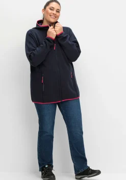 Funktionsjacke aus Fleece, mit Kapuze