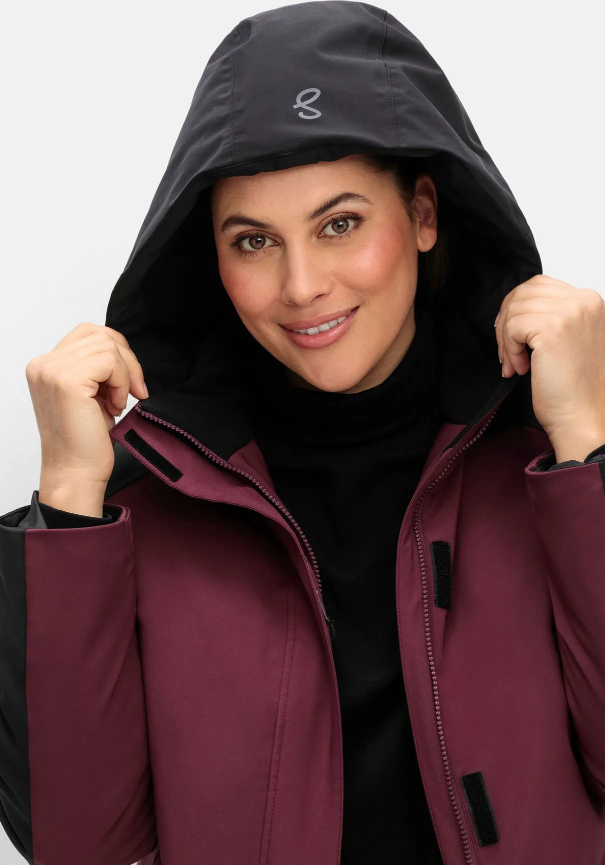 Funktionsjacke mit Zwei-Wege-Reißverschluss