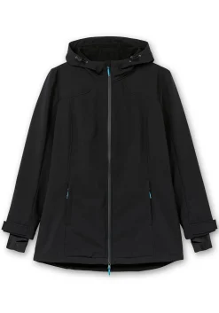 Funktionsparka mit Kapuze, in Softshell-Qualität