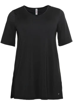 Funktionsshirt in Longform, mit Cut-out im Rücken