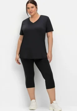 Funktionsshirt mit V-Ausschnitt