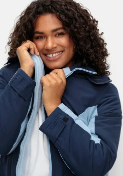 Funktions-Winterjacke mit Kontrastdetails