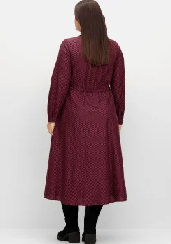 Gefüttertes Midikleid mit Alloverprint