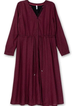 Gefüttertes Midikleid mit Alloverprint