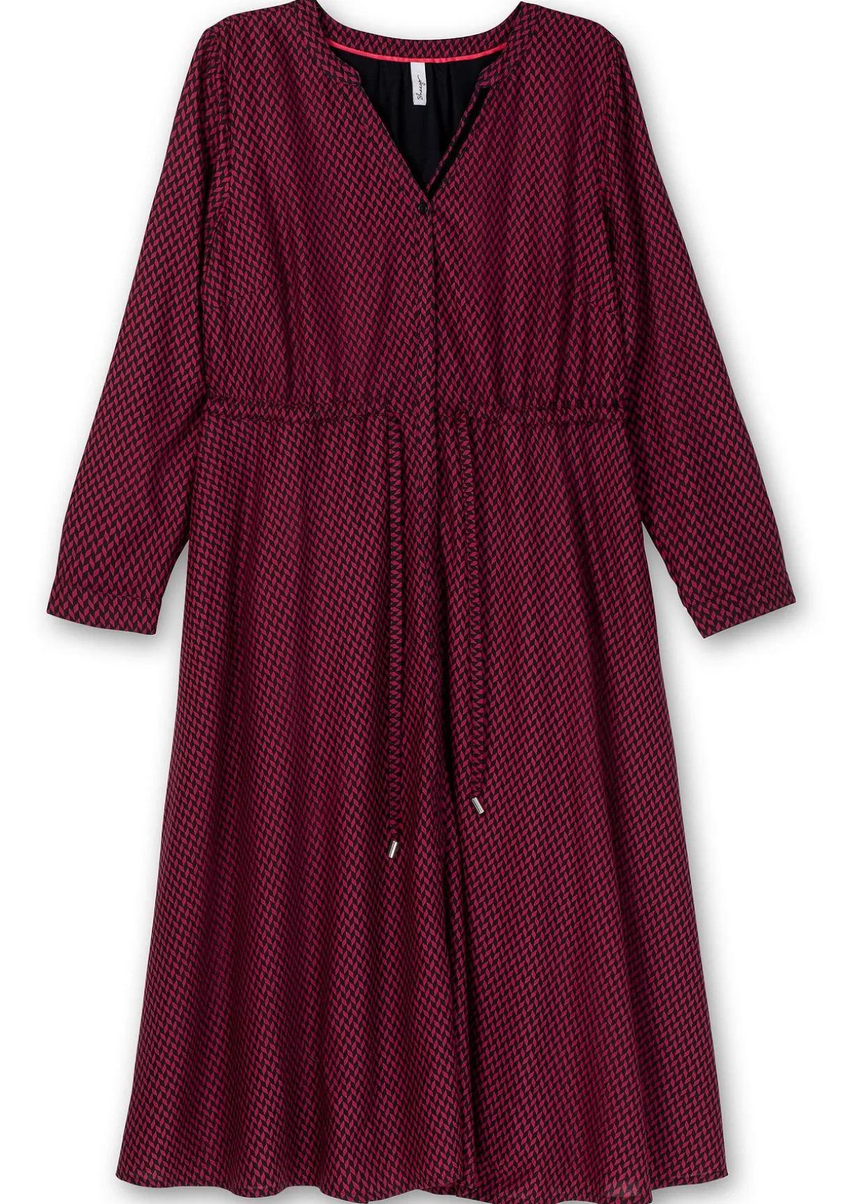 Gefüttertes Midikleid mit Alloverprint