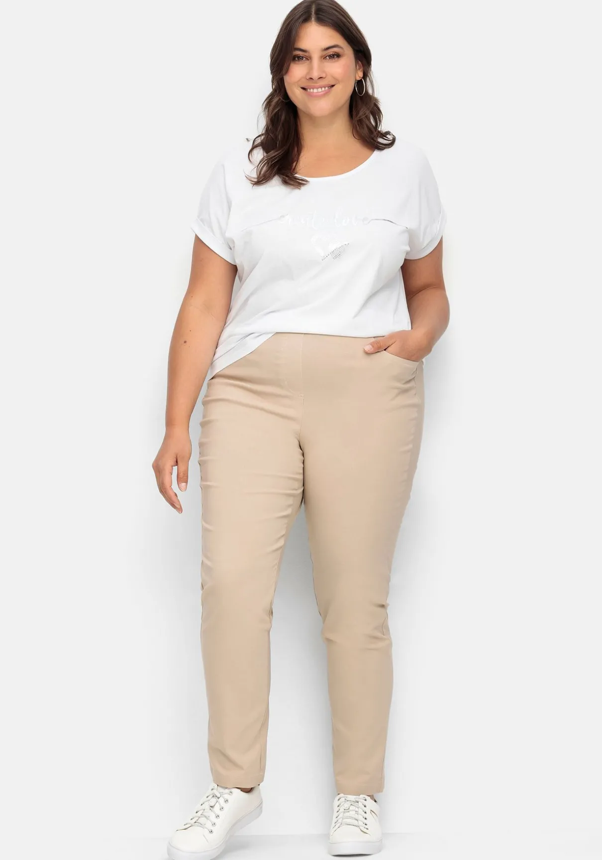 Gerade Bengalinhose mit hohem Schlupfbund