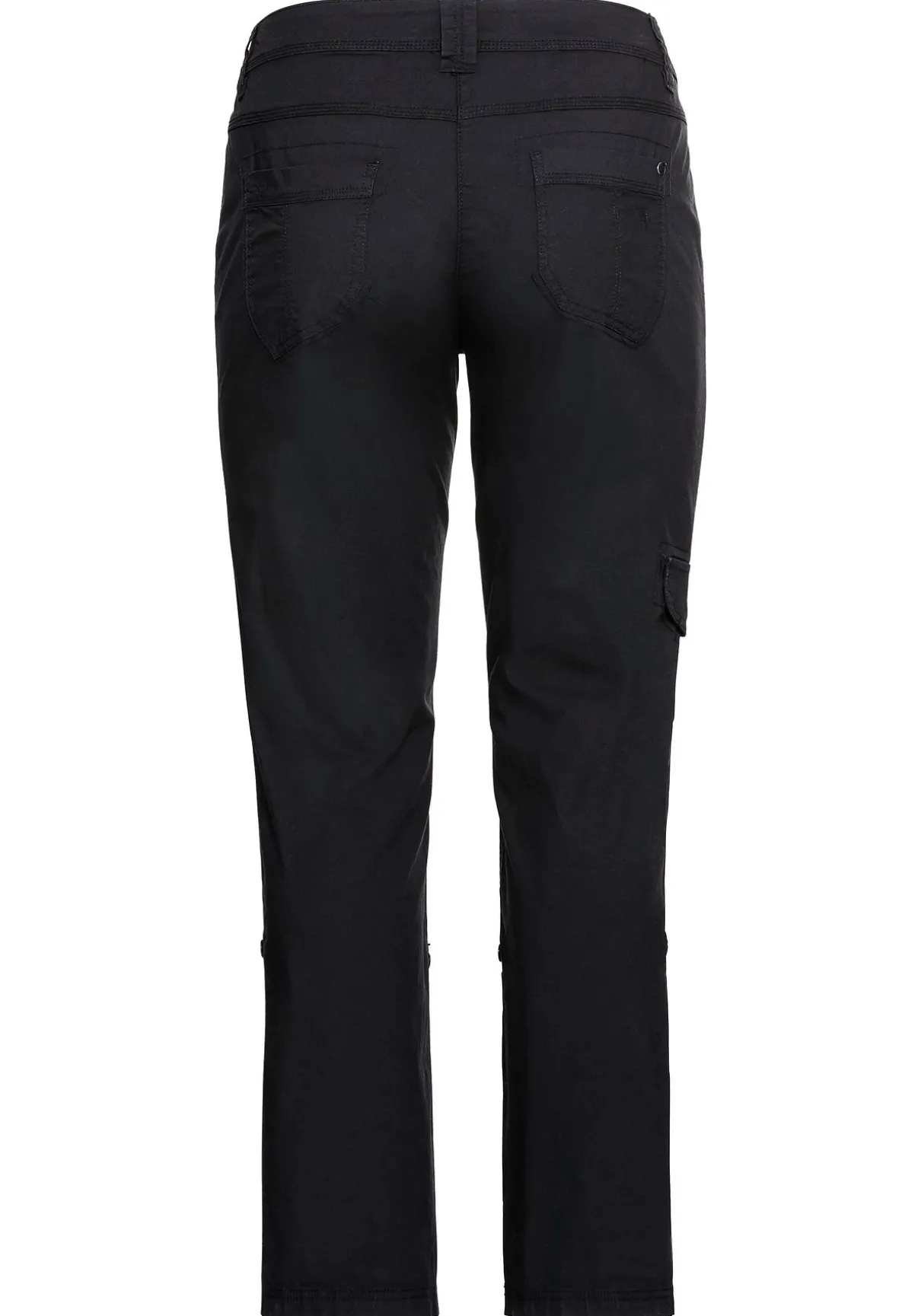 Gerade Cargo-Hose mit krempelbaren Beinen