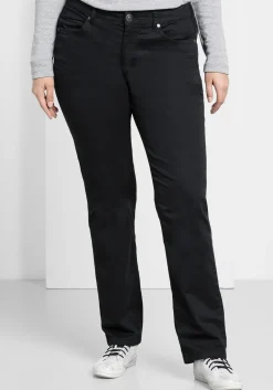 Gerade Hose aus Baumwoll-Twill