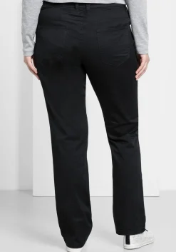 Gerade Hose aus Baumwoll-Twill