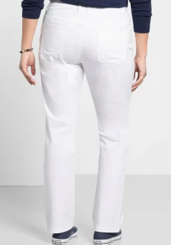 Gerade Hose aus Baumwoll-Twill