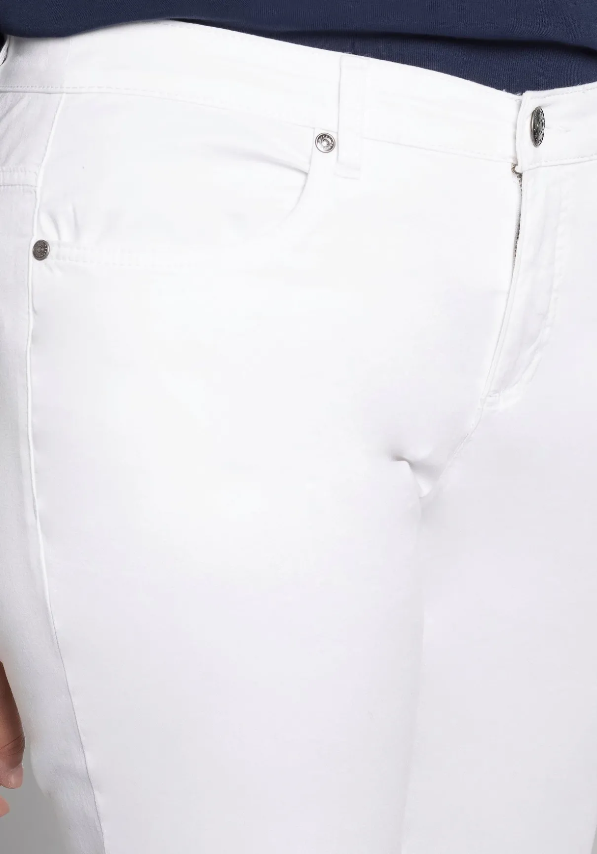 Gerade Hose aus Baumwoll-Twill