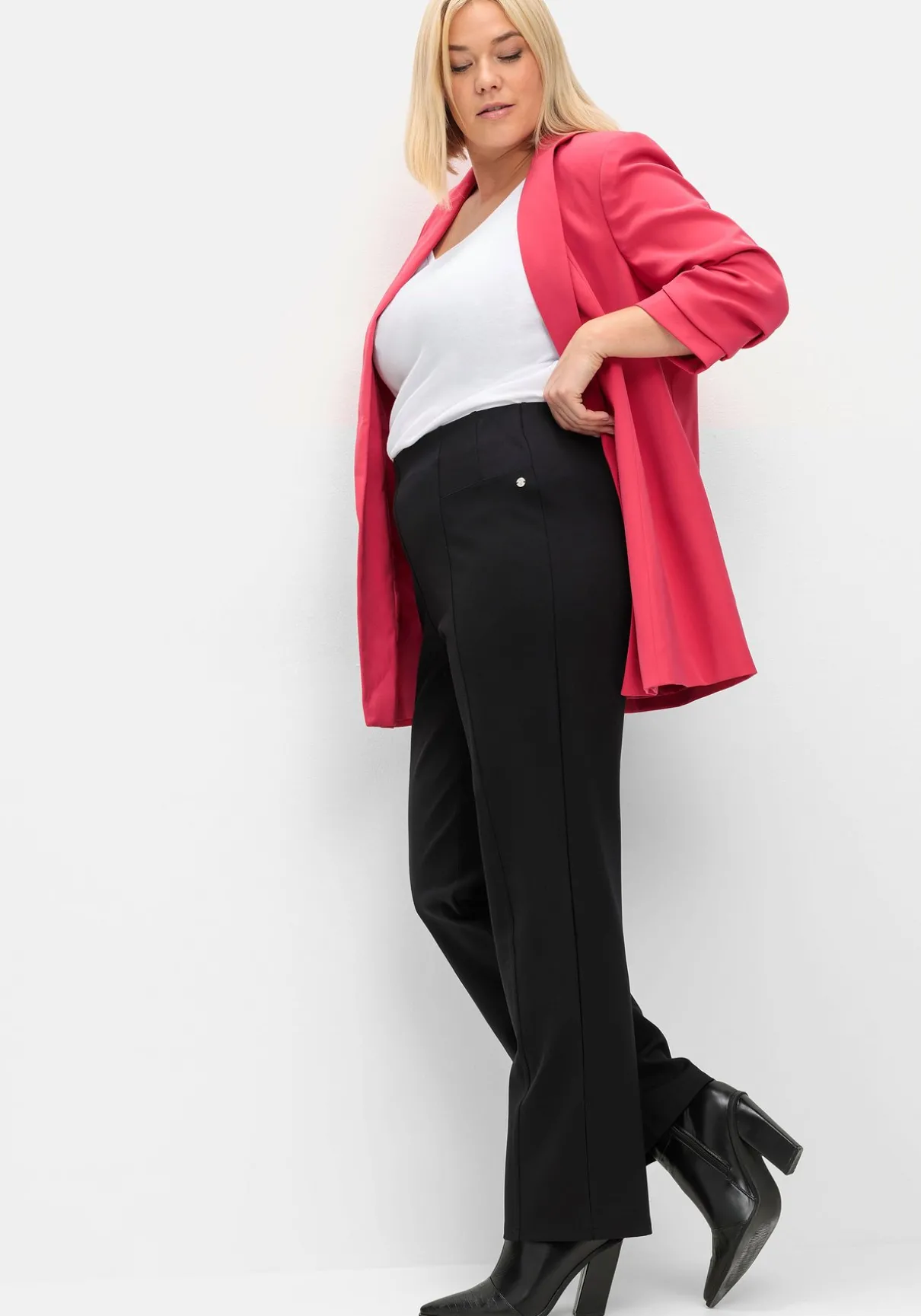 Gerade Hose aus Interlock, mit elastischem Bund