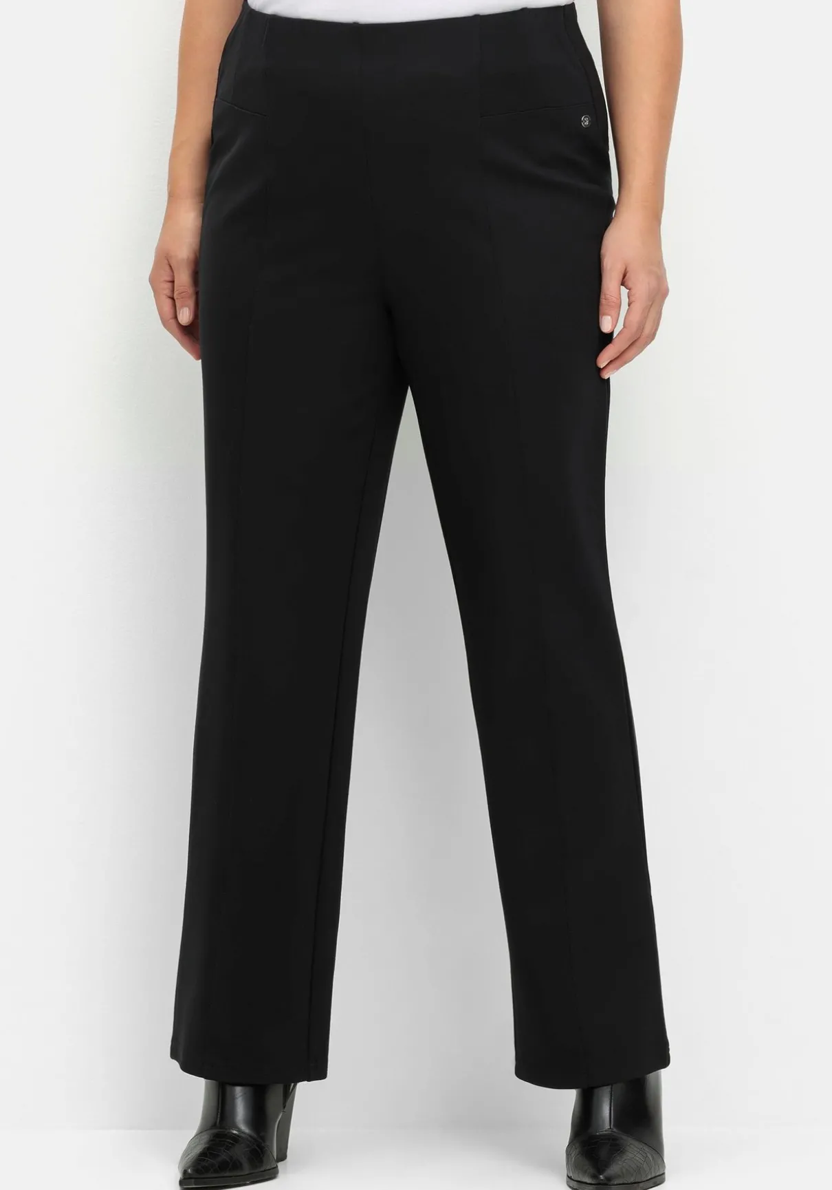 Gerade Hose aus Interlock, mit elastischem Bund