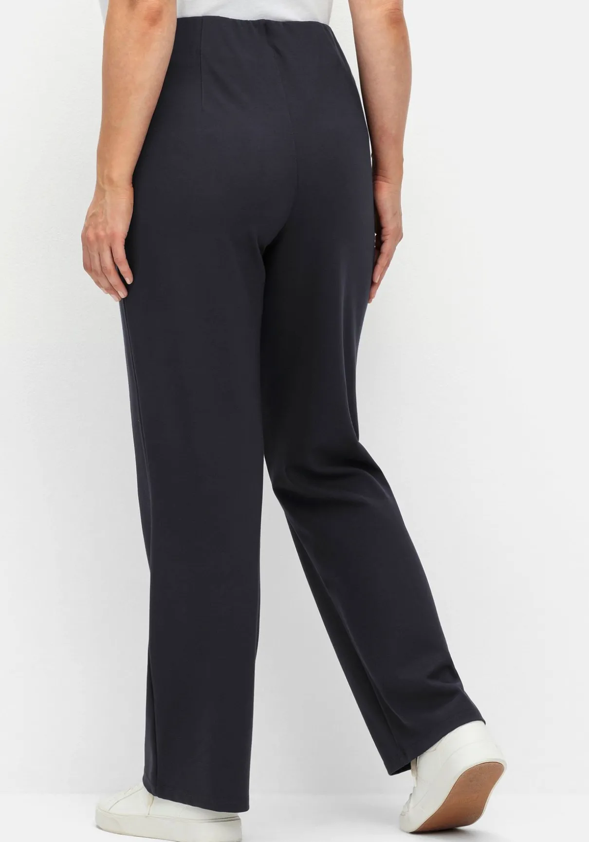 Gerade Hose aus Interlock, mit elastischem Bund