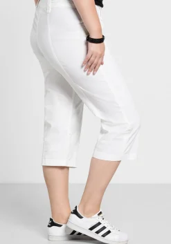 Gerade 3/4-Hose mit Krempelfunktion