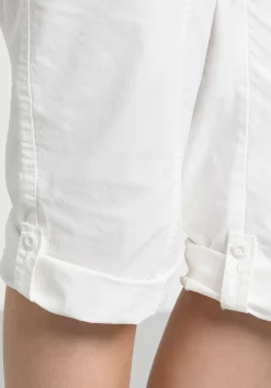 Gerade 3/4-Hose mit Krempelfunktion