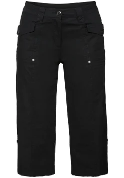 Gerade 3/4-Hose mit Krempelfunktion