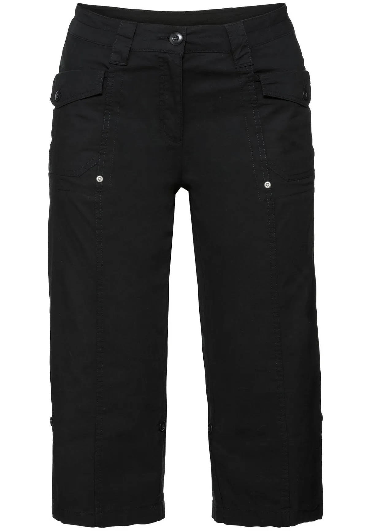 Gerade 3/4-Hose mit Krempelfunktion