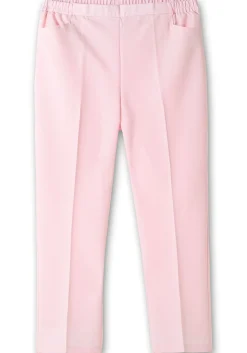 Gerade Hose mit Schlupfbund und Bügelfalten