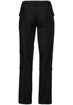 Gerade Hose mit Teilungsnähten und Krempelfunktion