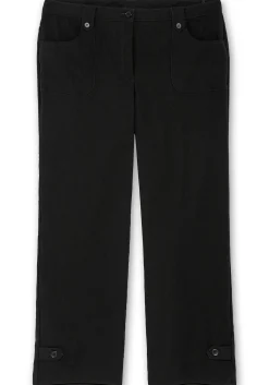 Gerade Hose mit Zierriegeln und Gürtelschlaufen