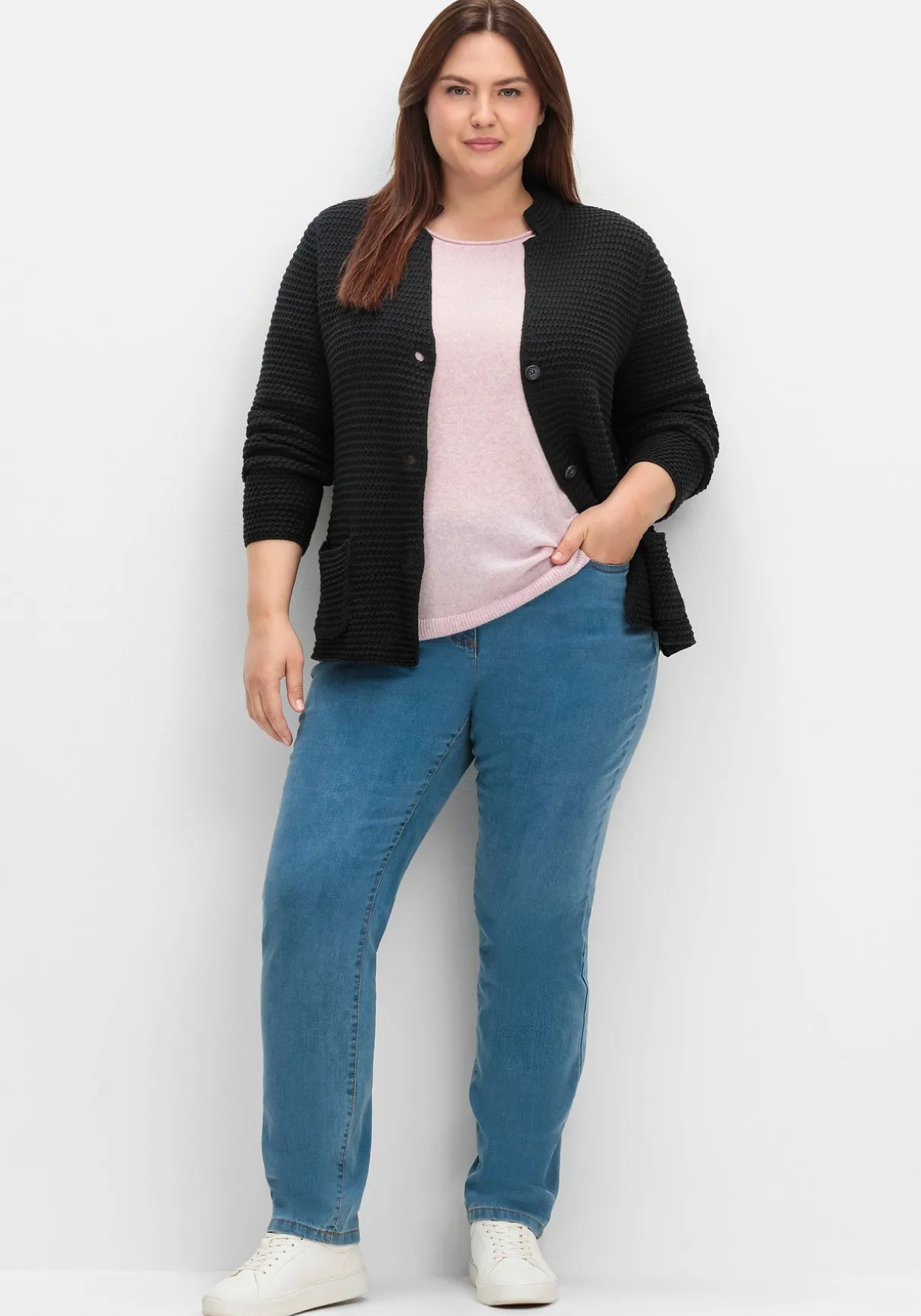 Gerade, innen weich angeraute Thermojeans