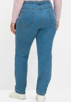 Gerade, innen weich angeraute Thermojeans