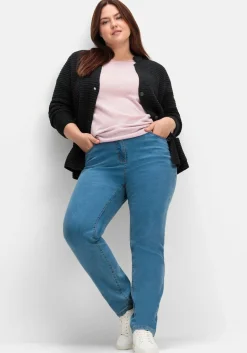 Gerade, innen weich angeraute Thermojeans