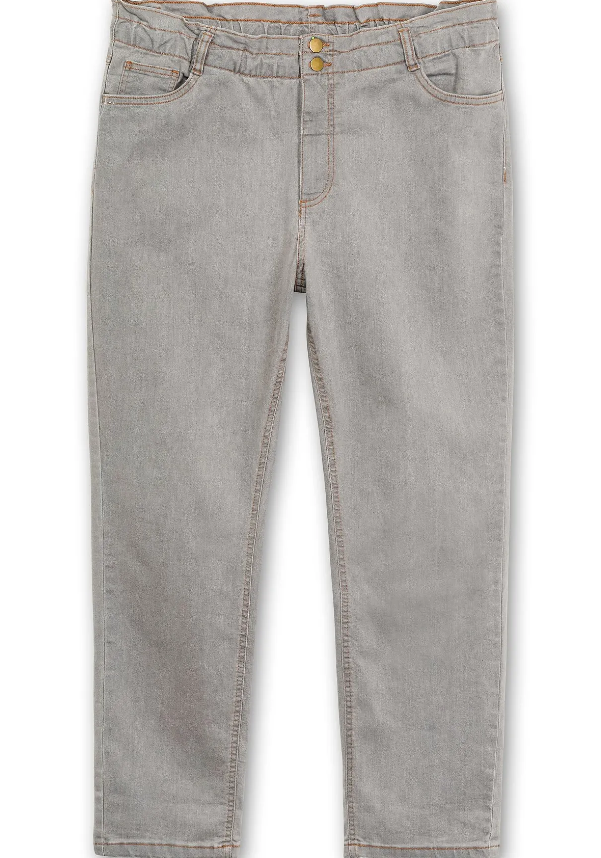 Gerade Jeans im extrahohen Paperbag-Schnitt