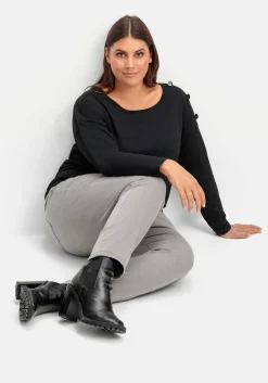 Gerade Jeans im extrahohen Paperbag-Schnitt