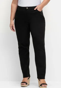 Gerade Jeans in Ankle-Länge, Five-Pocket-Form