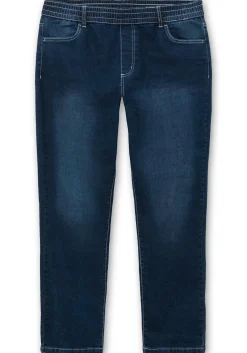 Gerade Jeans mit Rundum-Dehnbund
