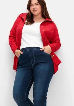 Gerade Jeans mit Rundum-Dehnbund