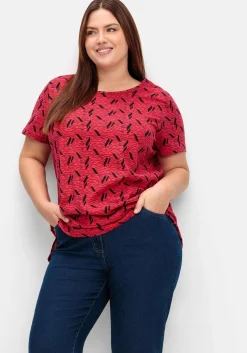 Gerade Jeans mit seitlichem Stretchbund