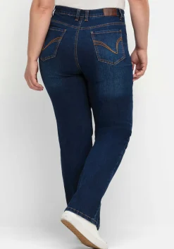 Gerade Jeans mit Shaping-Einsatz