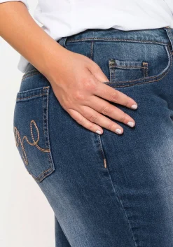 Gerade Jeans mit Shaping-Einsatz