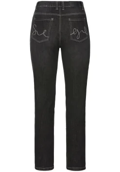 Gerade Jeans mit Shaping-Einsatz